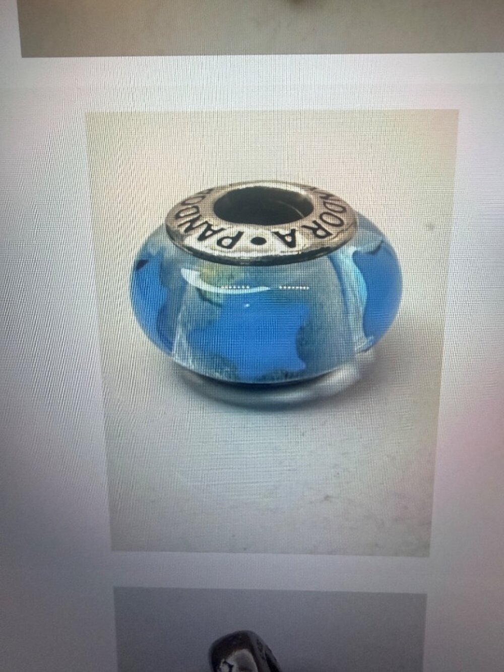 Retired Pandora Blue Stars Murano Glass Charm 790905 ALE S925